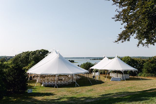 Featured photo from Take In This Coastal Wedding in Cataumet, MA with a Sailcloth Tent and Garden-Inspired Tablescapes
