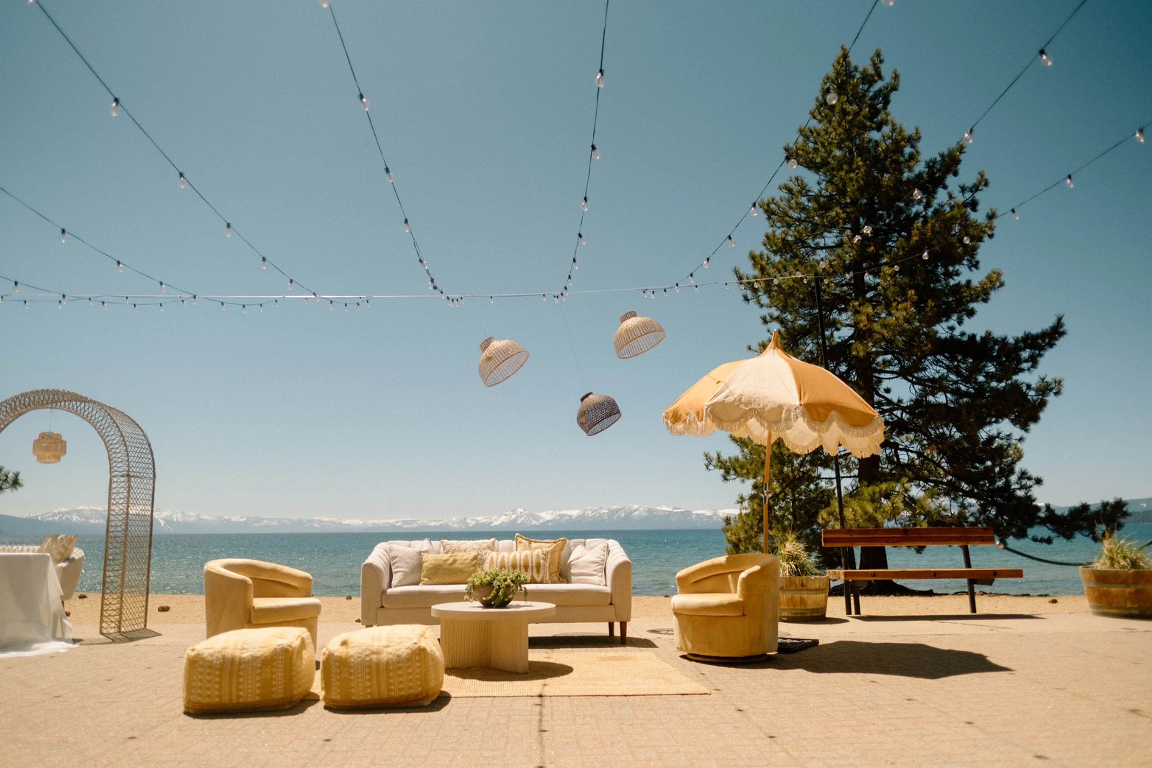 Beachfront Terrace, an event space at North Tahoe Event Center