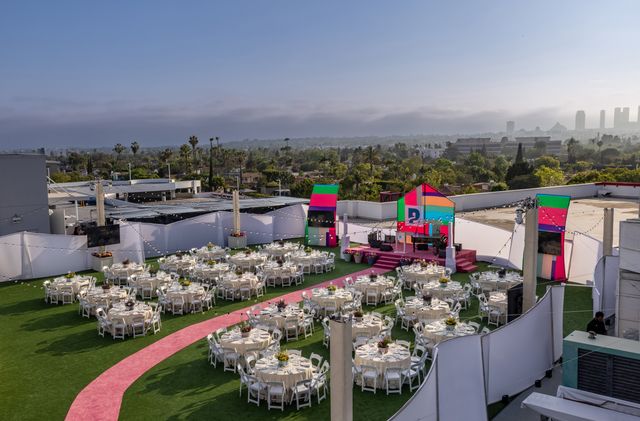 Featured photo from Experience This Anniversary Gala at Petersen Automotive Museum with Pink Carpet Entrances and Skyline Views