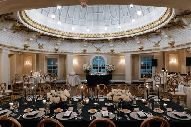 Featured photo from Celebrate This Elegant Wedding at The Lenox Hotel with a Grand Domed Ceiling and Monochrome Design