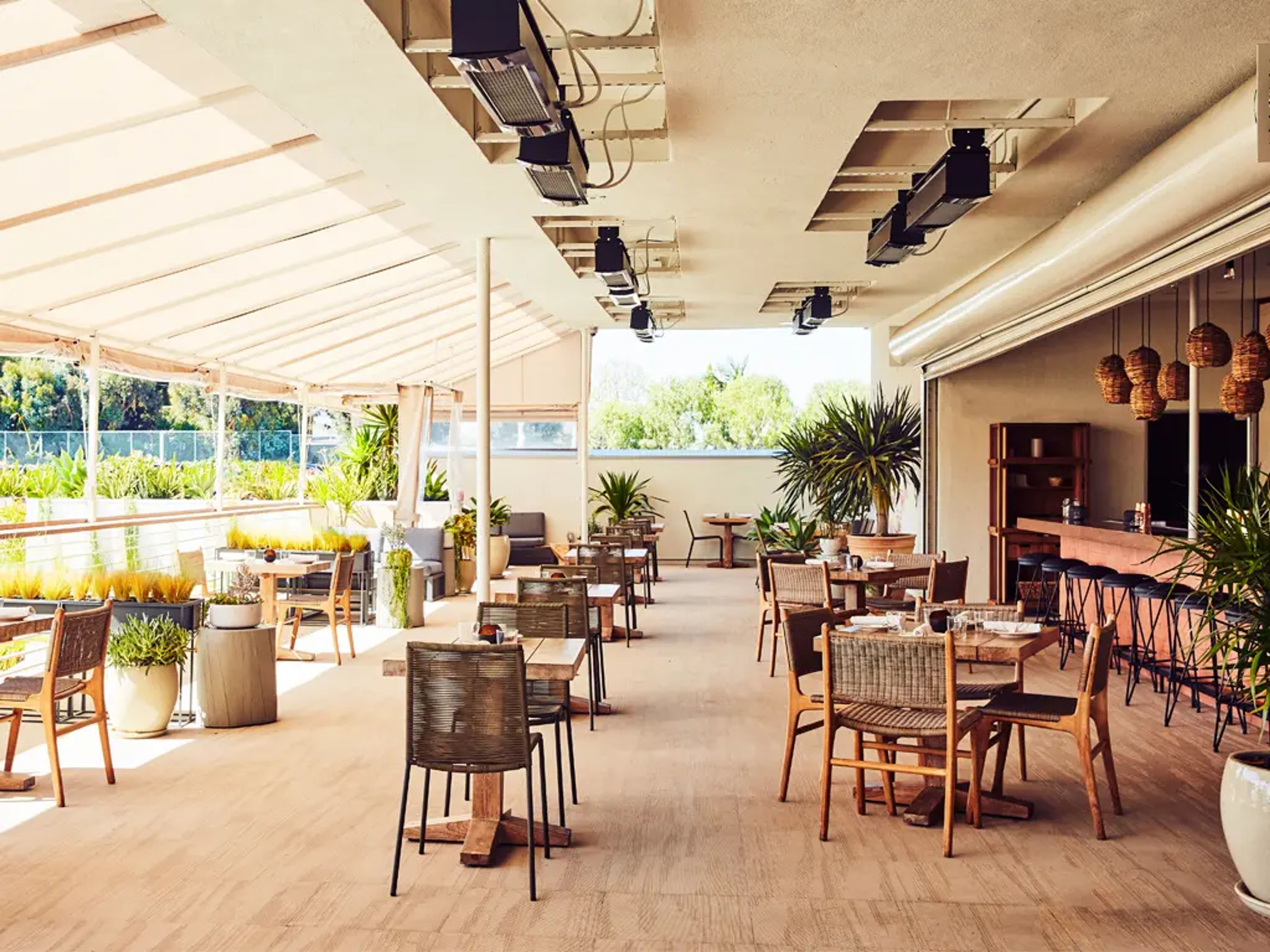 Caravan Swim Club Upper Deck, an event space at Hotel June West LA