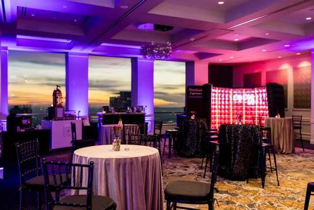 Featured photo from A Stylish Corporate Event in Los Angeles with Sunset City Views and an Elegant Reception Lounge