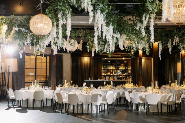 Featured photo from See This Blush-Toned Chicago Wedding with Garden-Inspired Florals and a Softly Lit Ceremony Aisle