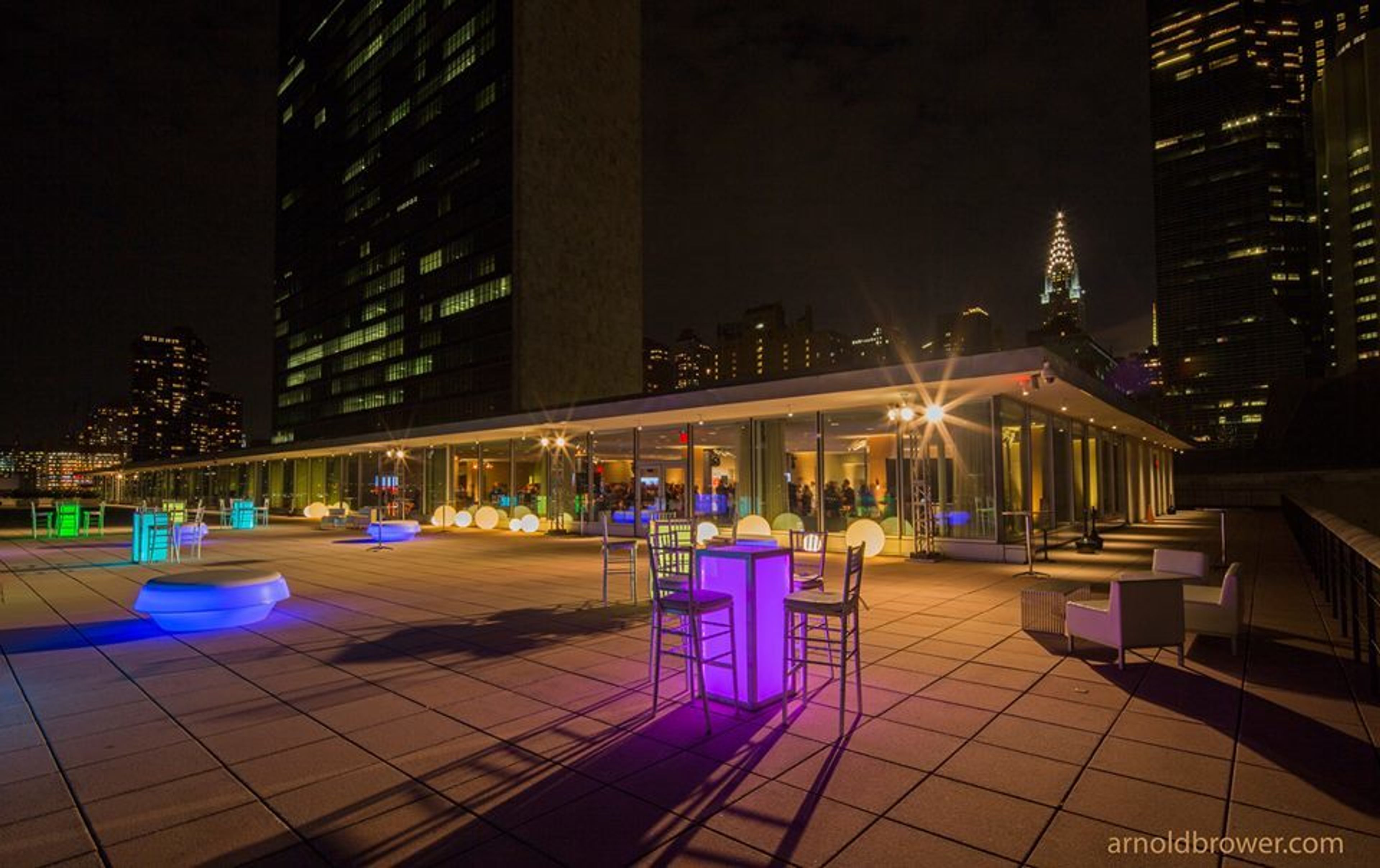 Cover photo of Delegates Dining Room at the United Nations