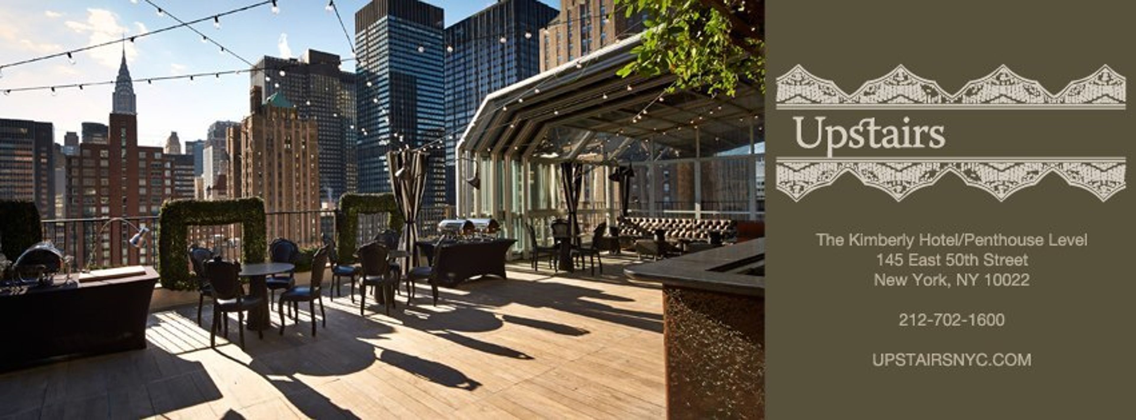 Cover photo of Upstairs at the Kimberly Hotel