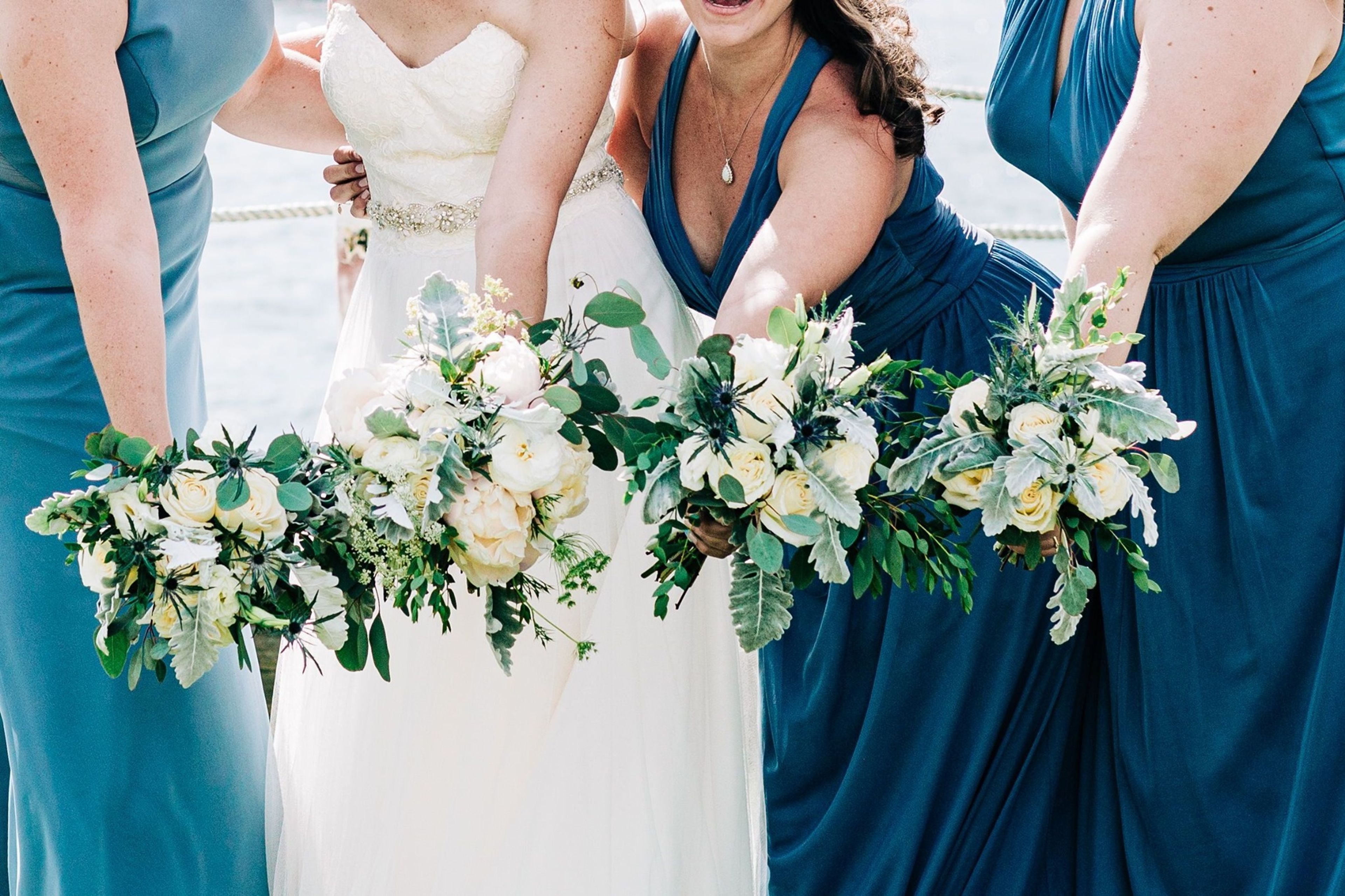Cover photo of Geraniums Red Delphiniums Blue