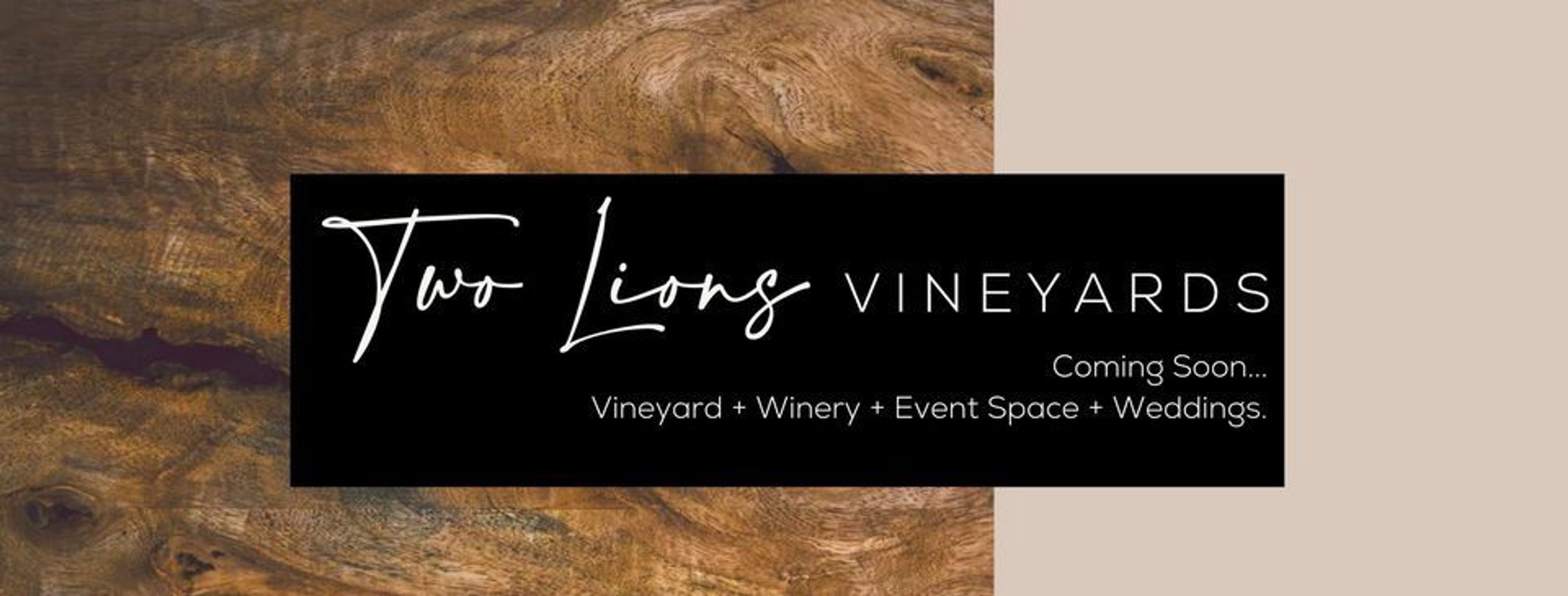 Cover photo of Two Lions Vineyards