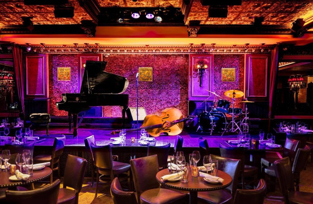 Intimate musical performance stage at 54 Below in New York