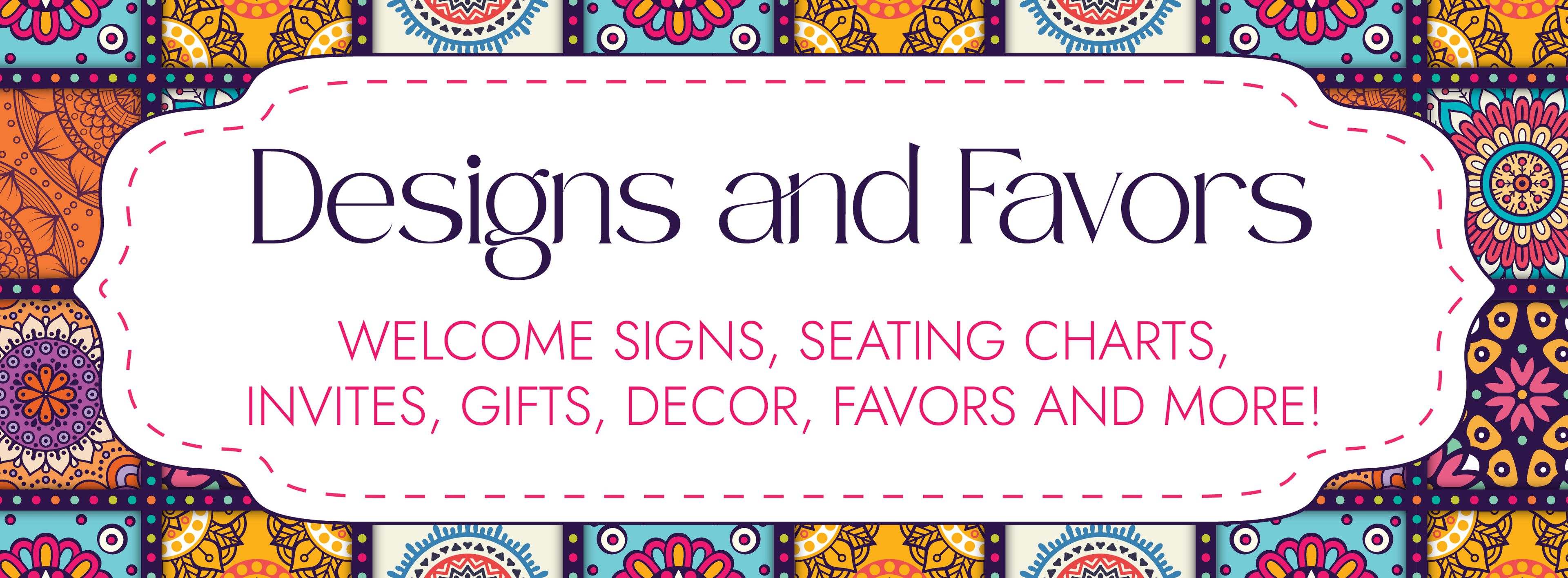 Cover photo of Designs and Favors