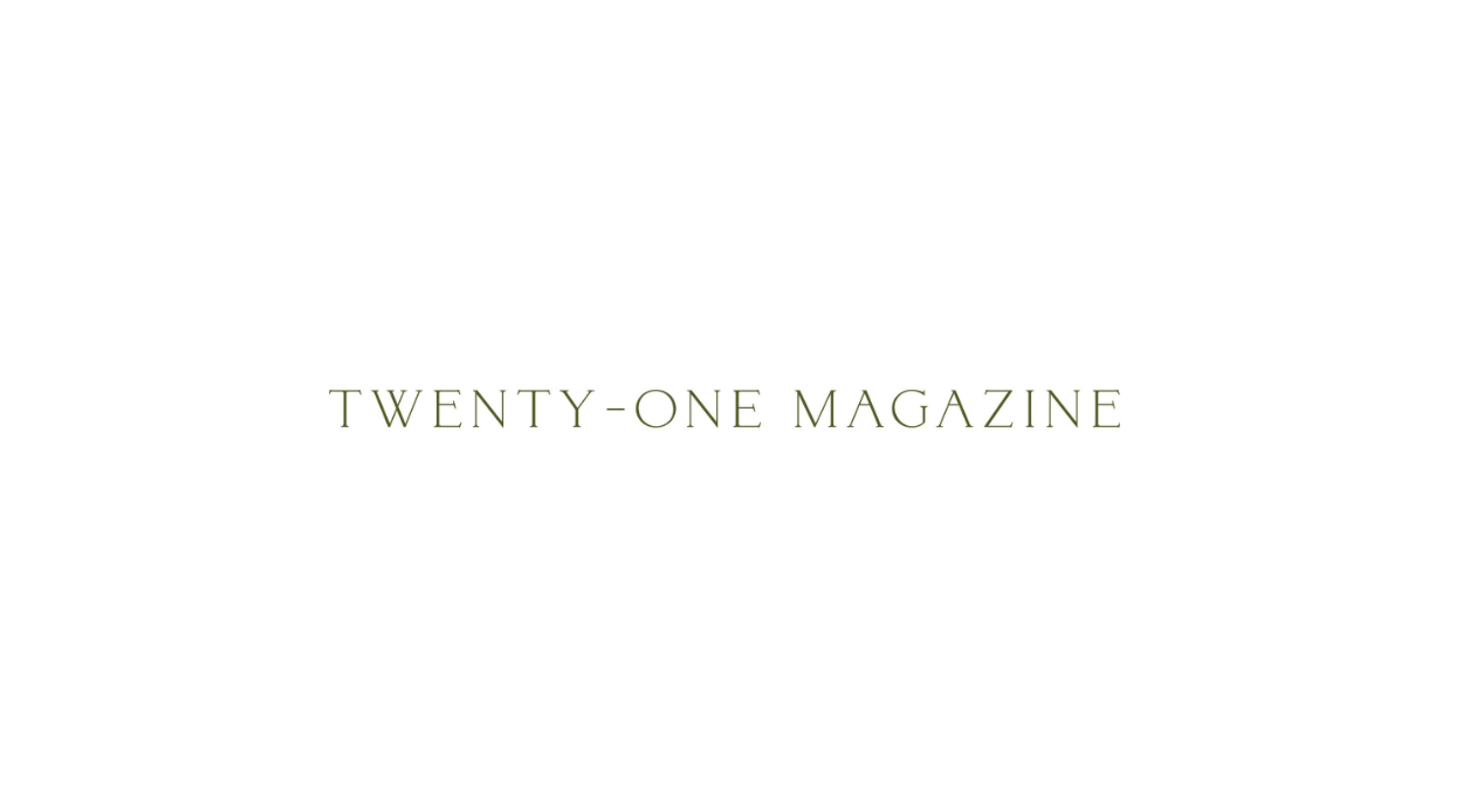 Cover photo of Twenty-One Magazine