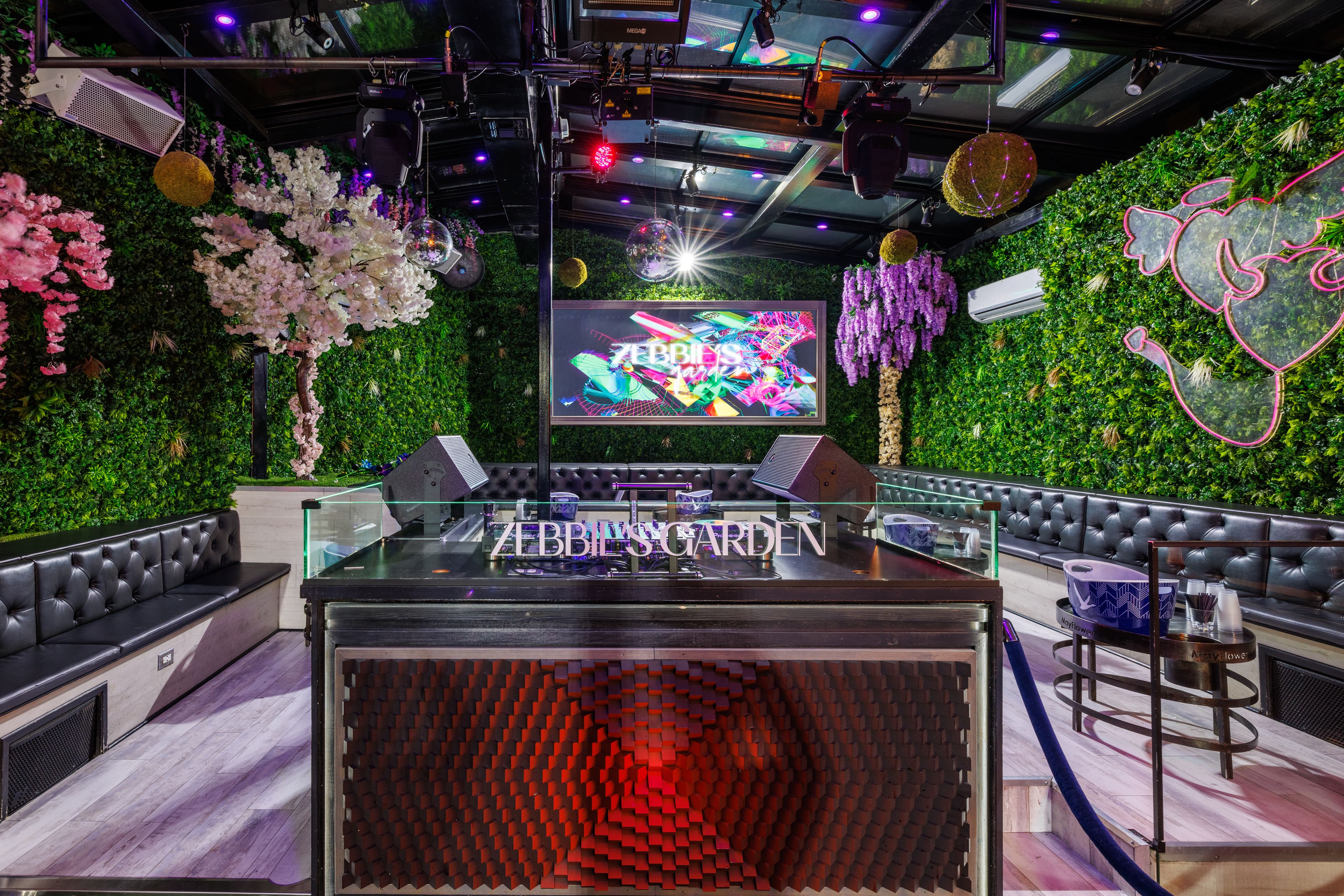 Cover photo of Mayflower Club and Zebbie's garden