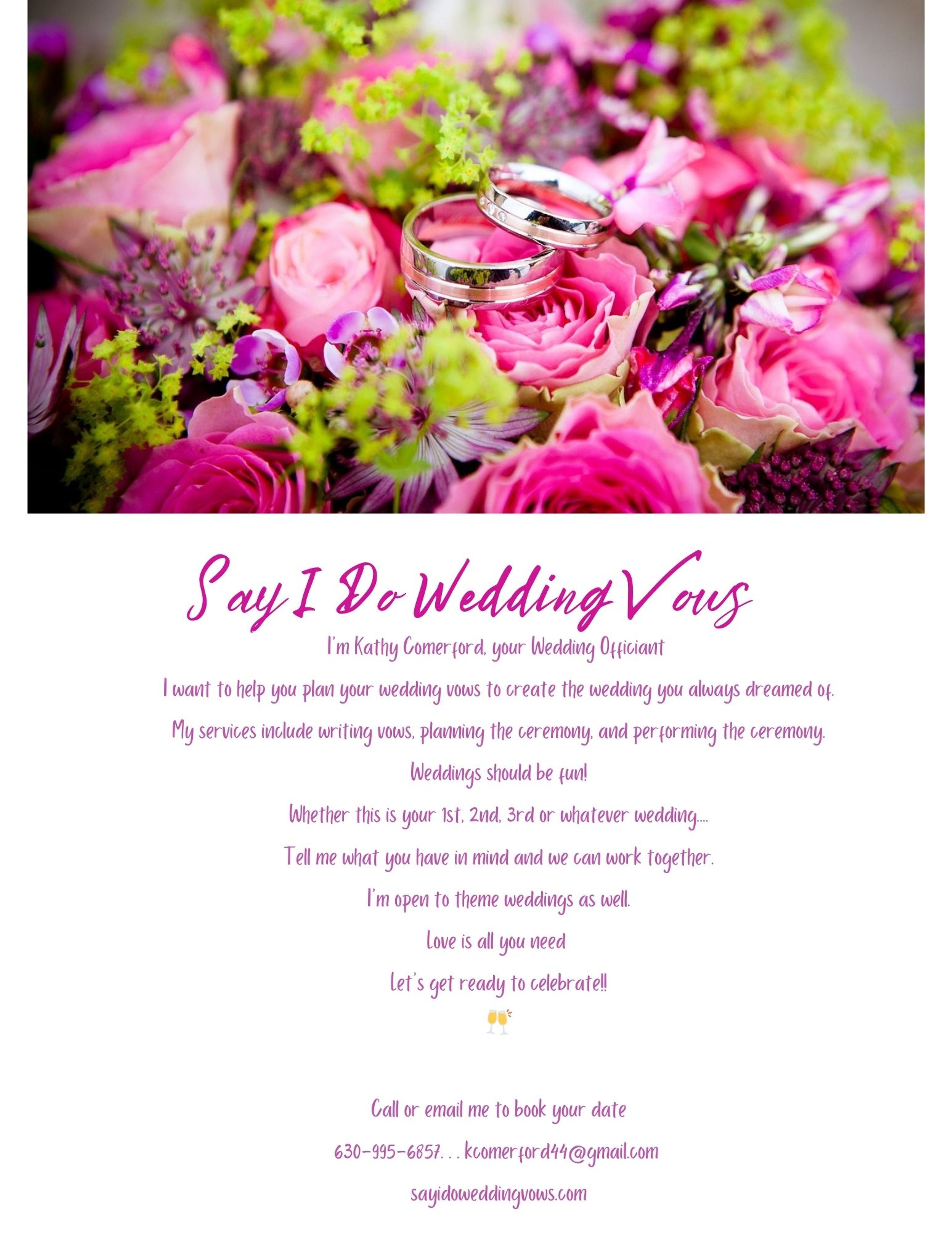 Cover photo of Say I Do Wedding Vows