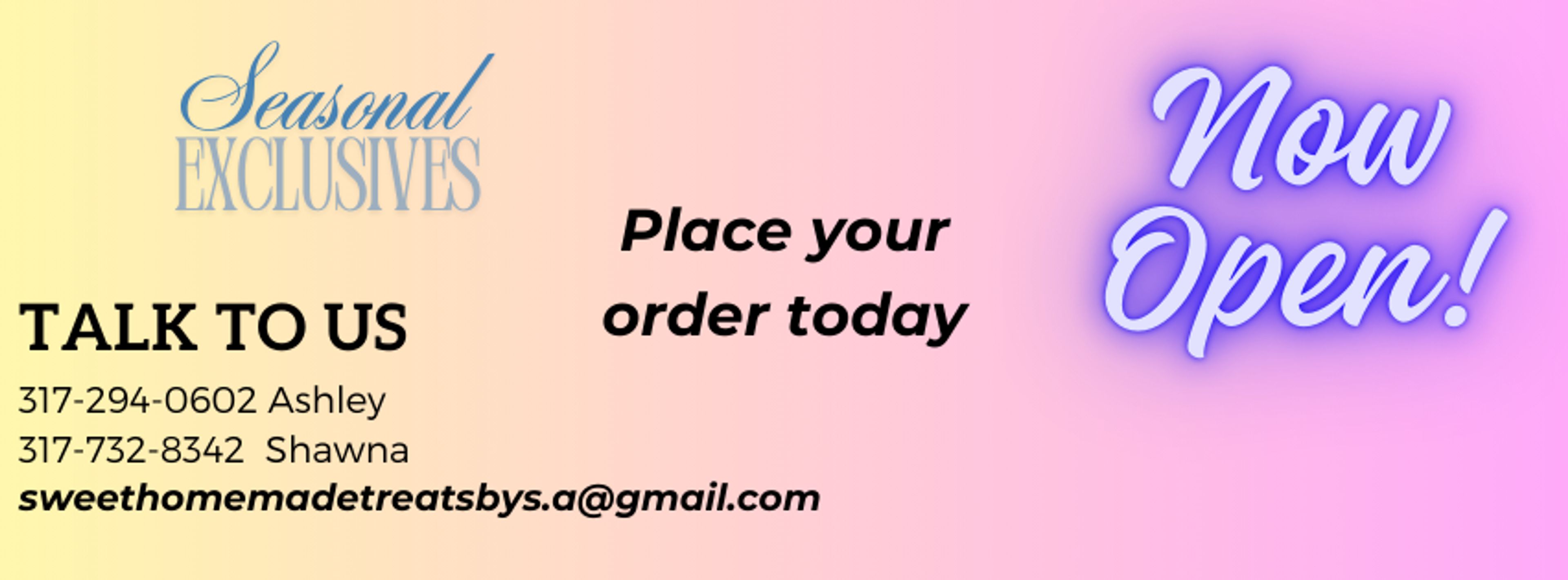 Cover photo of Sweet Homemade Treats By Shawna and Ashley