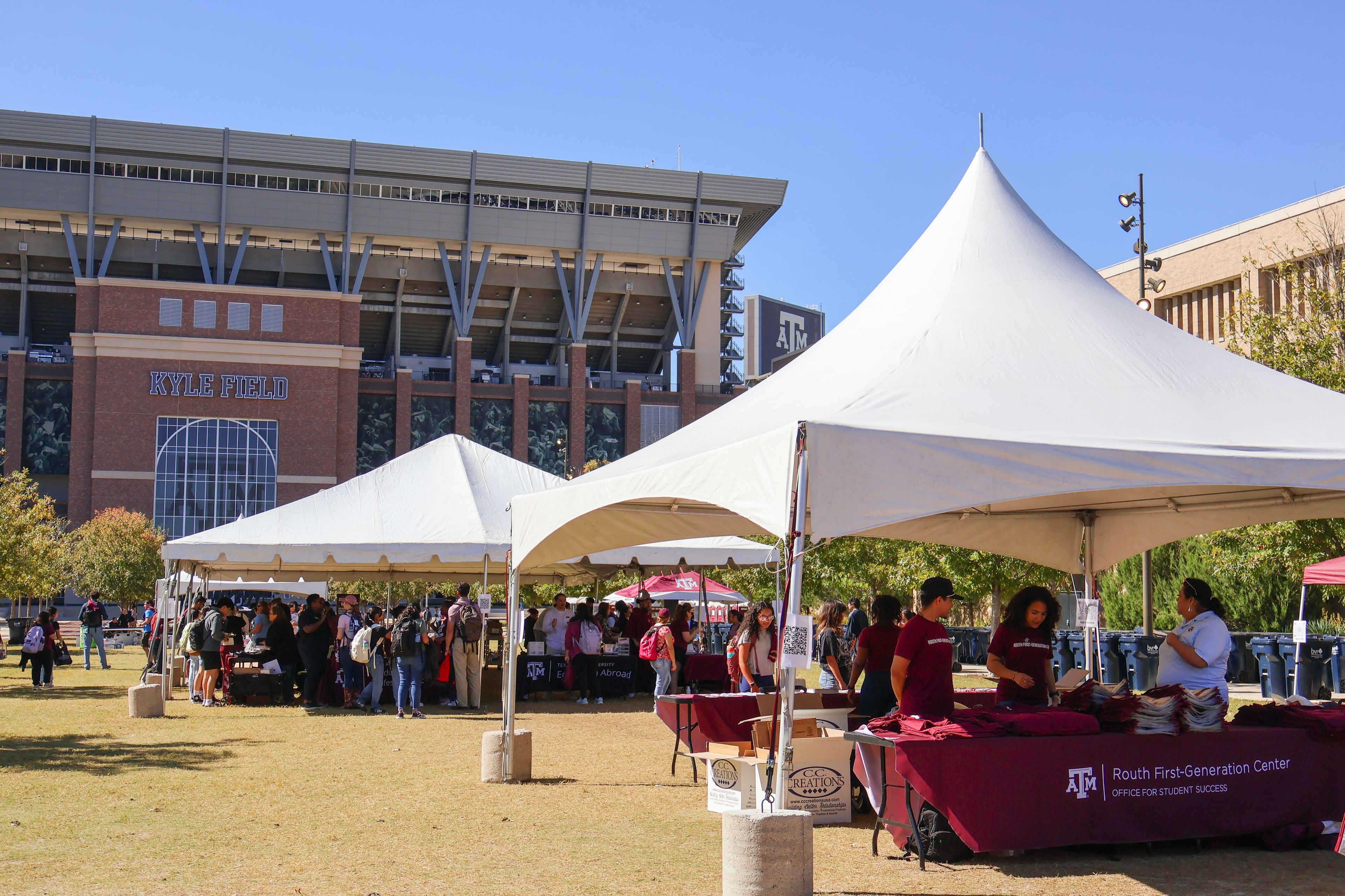 Cover photo of College Station Tent and Event