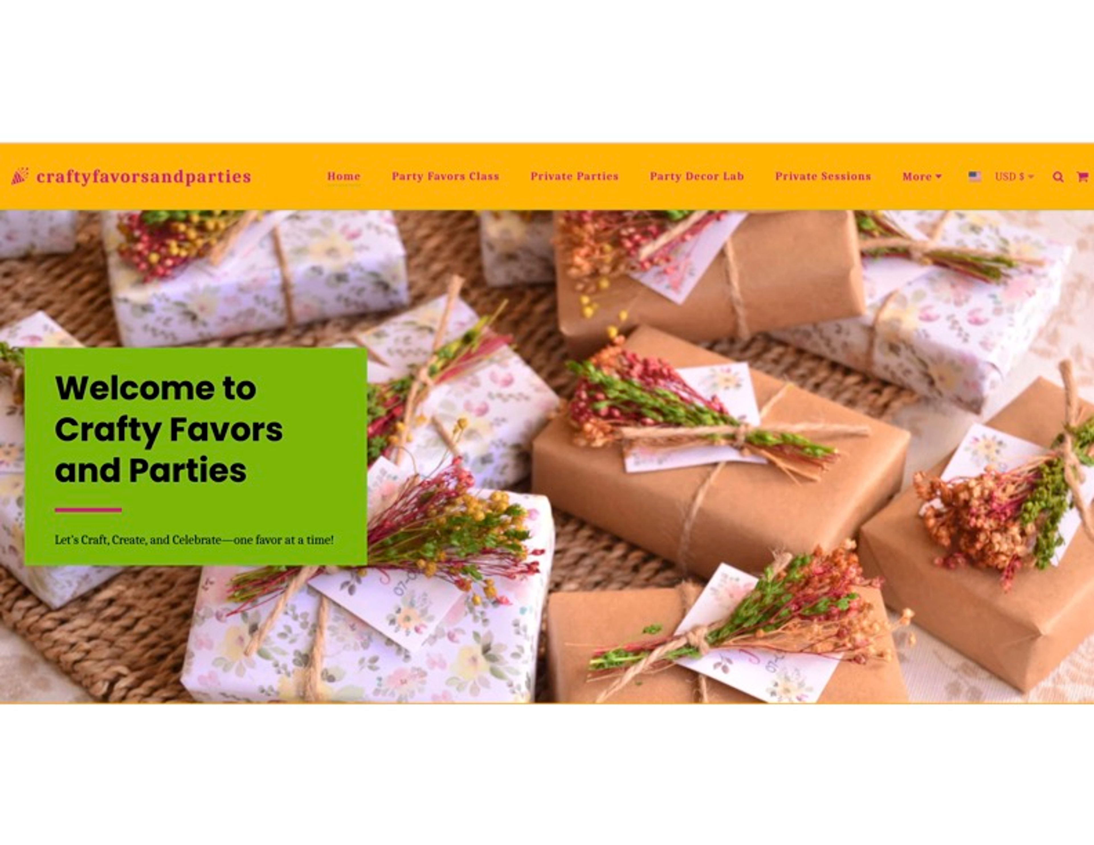 Cover photo of Crafty Favors and Parties