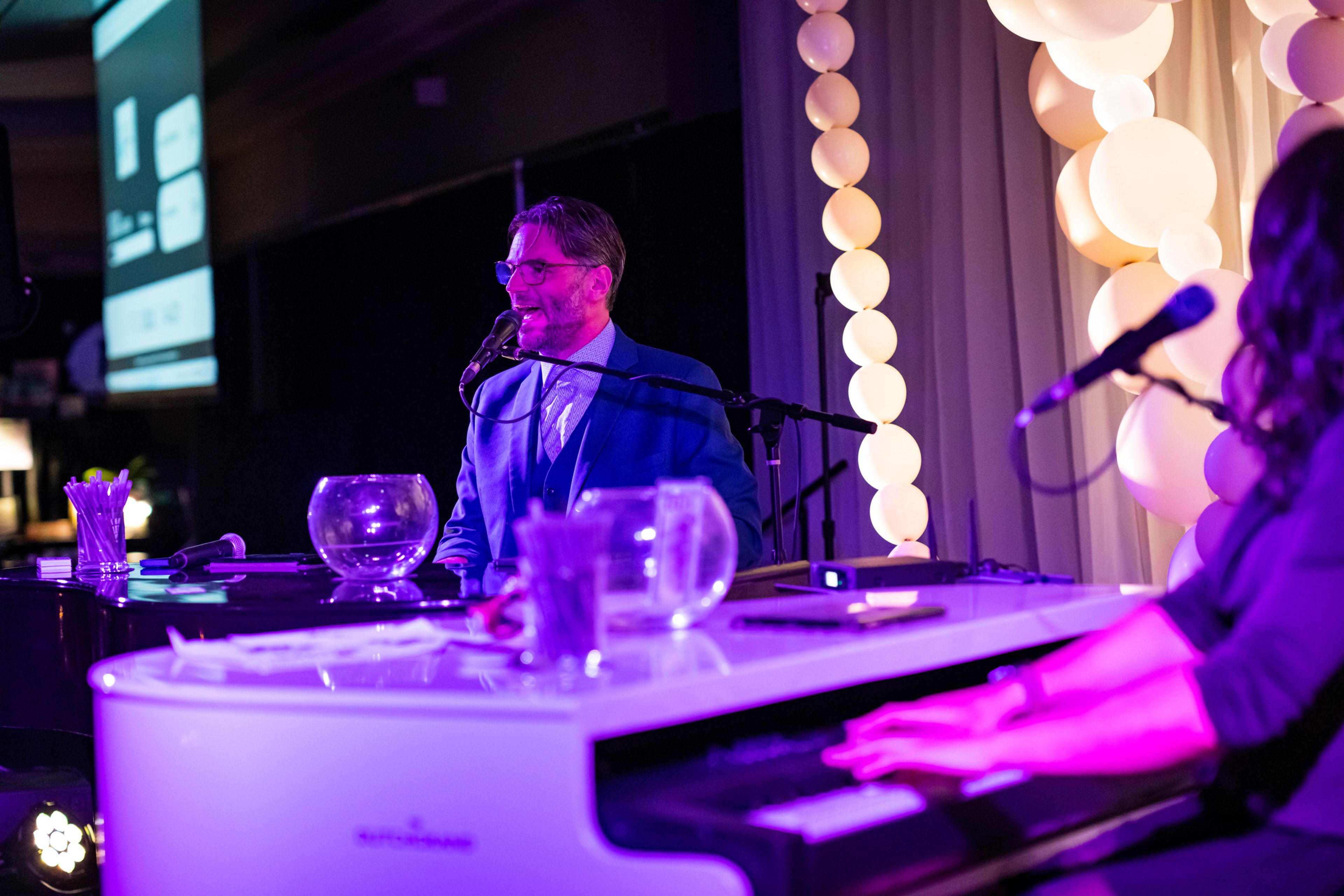 Cover photo of Black & White Dueling Pianos