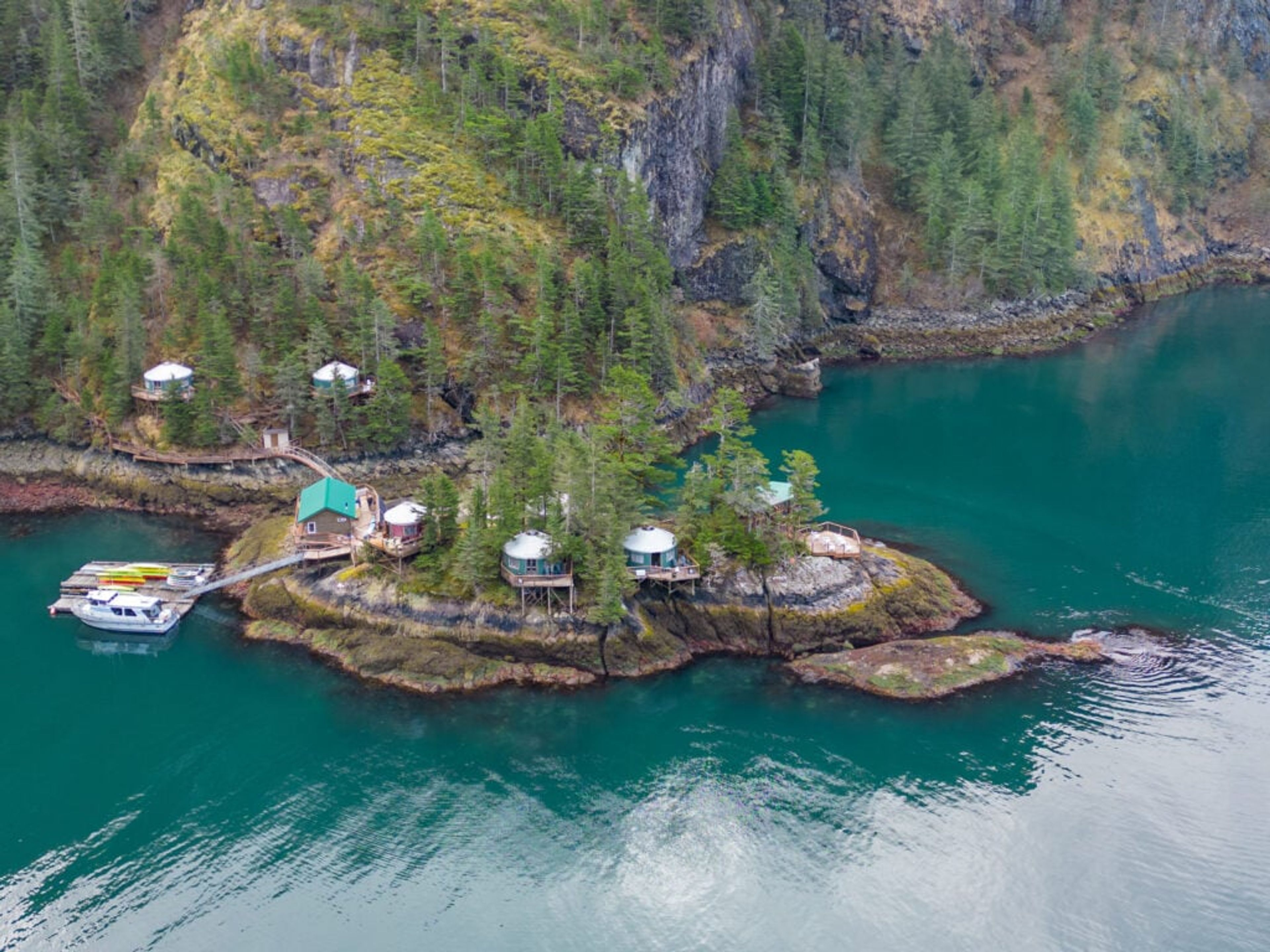 Featured photo from Orca Island Cabins
