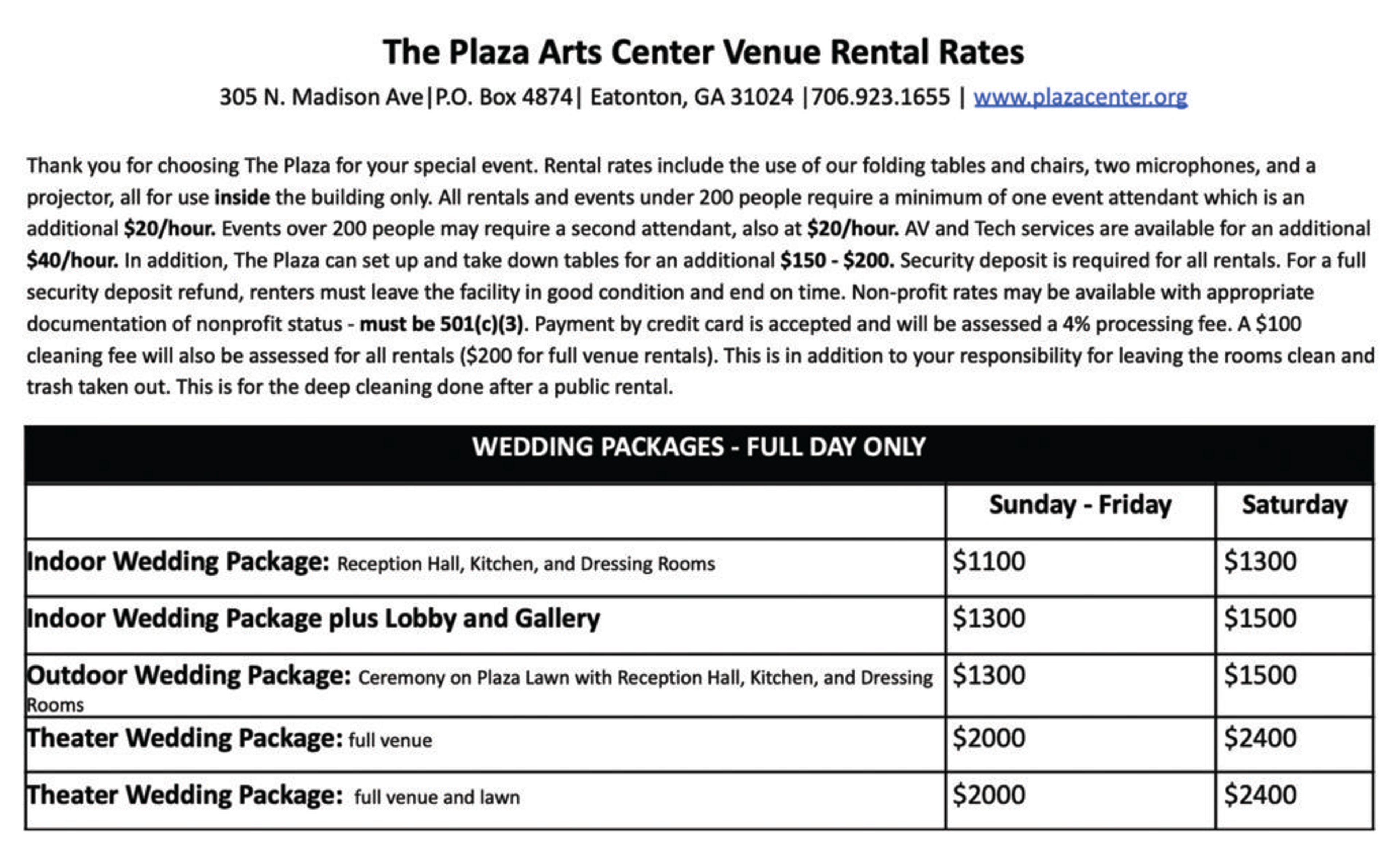 Featured photo from The Plaza Arts Center