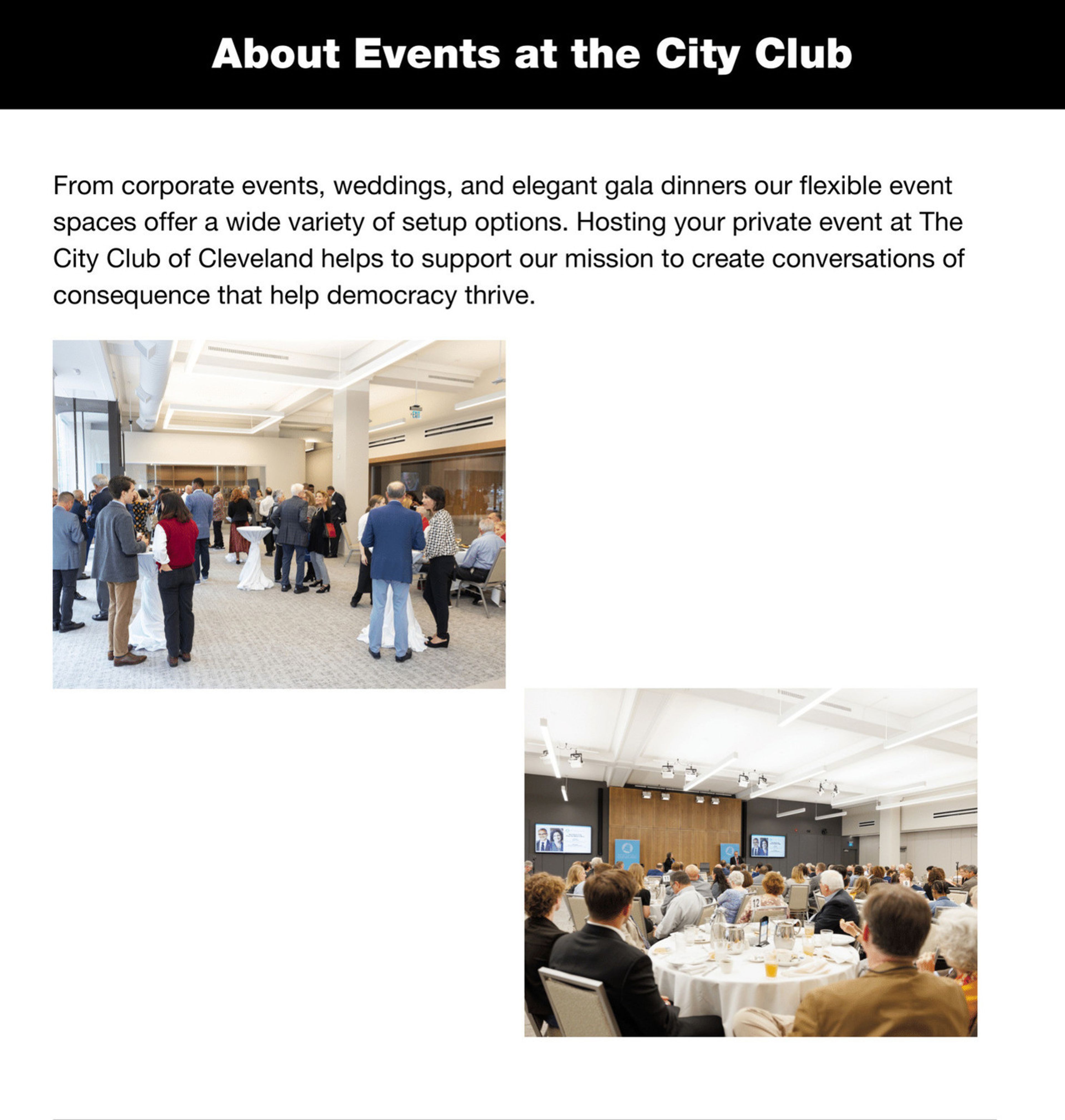 Featured photo from The City Club of Cleveland