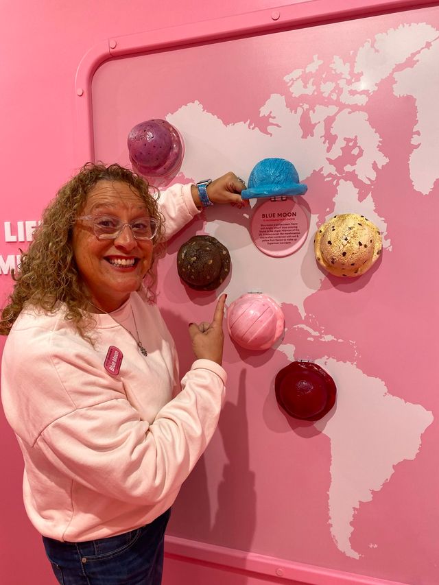 Picture of Angela Corvello ice cream name Blue Moon