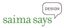 Logo for Saima Says Design