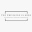Logo for THE PRIVILEGE IS MINE