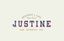 Logo for Justine