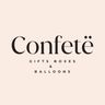 Logo for Confetë Gifts + Balloons