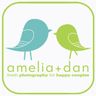 Logo for amelia + dan photography