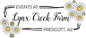 Logo for Events at Lynx Creek Farm