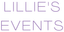 Logo for Lillie's Events