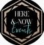 Logo for Here and Now Events