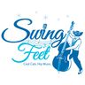 Logo for Swing Feet — Cool Cats. Hip Music.