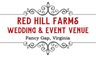 Logo for Red Hill Farms Wedding & Event Venue