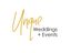 Logo for UNIQUE Weddings + Events