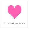 Logo for Love & Wit Paper Co.