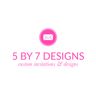 Logo for 5 by 7 designs
