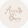 Logo for Aster + Birch Weddings