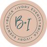 Logo for brick + ivory events