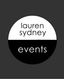 Logo for Lauren Sydney Events