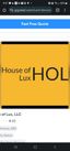 Logo for House of Lux Events