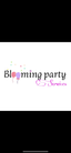Logo for blooming party services