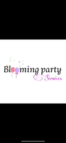Logo for blooming party services