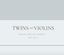 Logo for Twins & Violins