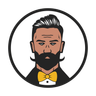 Logo for The Bearded Barber Speakeasy