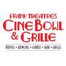 Logo for Frank Theatres Cinebowl & Grille