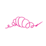 Logo for Cozy Croissant Embroidery