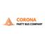 Logo for Corona Party Bus Company
