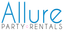 Logo for Allure Party Rentals