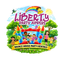Logo for liberty party jumpers bounce house rentals